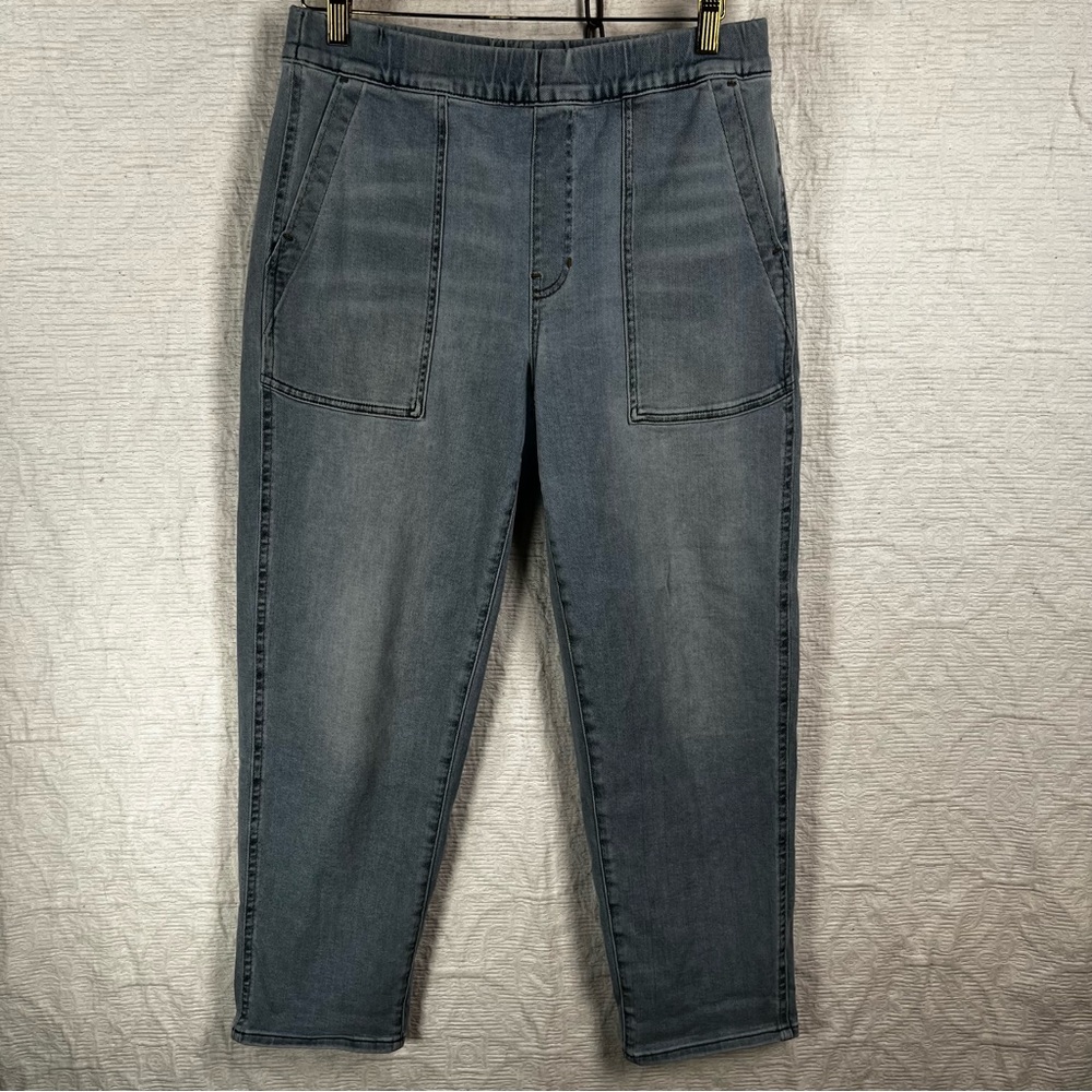 Madewell light wash pull on style elastic waistband soft denim jeans women’s S